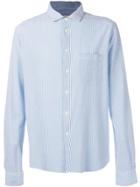 Ymc Micro-stripe Shirt - Blue