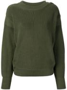 Moncler Long-sleeve Knitted Sweater - Green