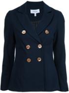Derek Lam 10 Crosby Double Breasted Blazer, Women's, Size: 6, Blue, Cotton