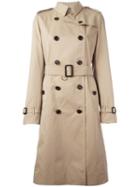 Burberry Classic Trenchcoat, Women's, Size: 12, Nude/neutrals, Viscose/cotton