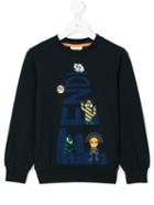 Fendi Kids - Printed Sweatshirt - Kids - Cotton/spandex/elastane - 6 Yrs, Blue