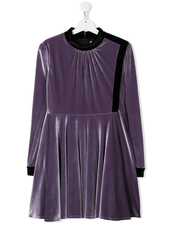 Philosophy Di Lorenzo Serafini Kids Gathered Neck Dress - Purple