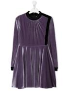 Philosophy Di Lorenzo Serafini Kids Gathered Neck Dress - Purple