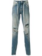Represent Distressed Regular Jeans - Blue