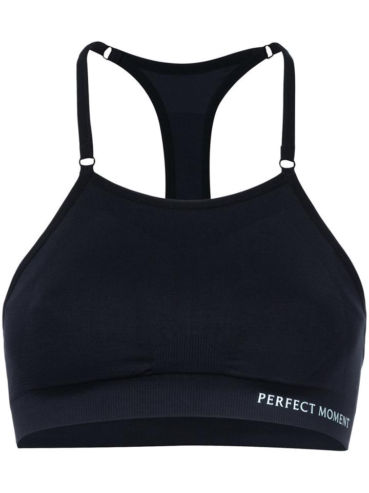 Perfect Moment - Intarsia Fitness Top - Women - Spandex/elastane/polyimide - Xs, Black