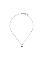 Joëlle Jewellery Malachite And Diamond Set Necklace - Black
