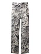 F.r.s For Restless Sleepers Jungle Print Trousers - Black