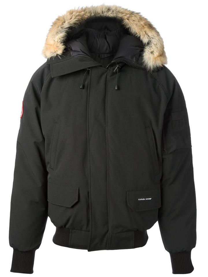 Canada Goose 'chilliwack' Bomber, Men's, Size: Small, Black, Cotton/feather Down/nylon/coyote Fur