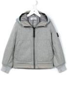 Stone Island Kids Padded Hooded Jacket, Boy's, Size: 10 Yrs, Grey