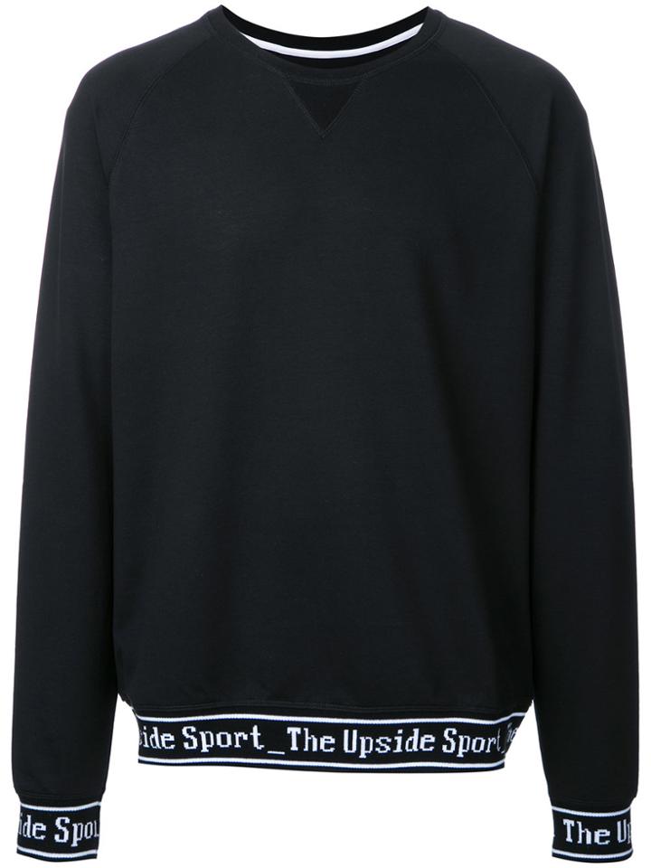 The Upside Logo Embroidered Sweatshirt - Black