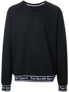 The Upside Logo Embroidered Sweatshirt - Black
