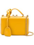 Mark Cross Top Handle Clutch Bag - Yellow & Orange