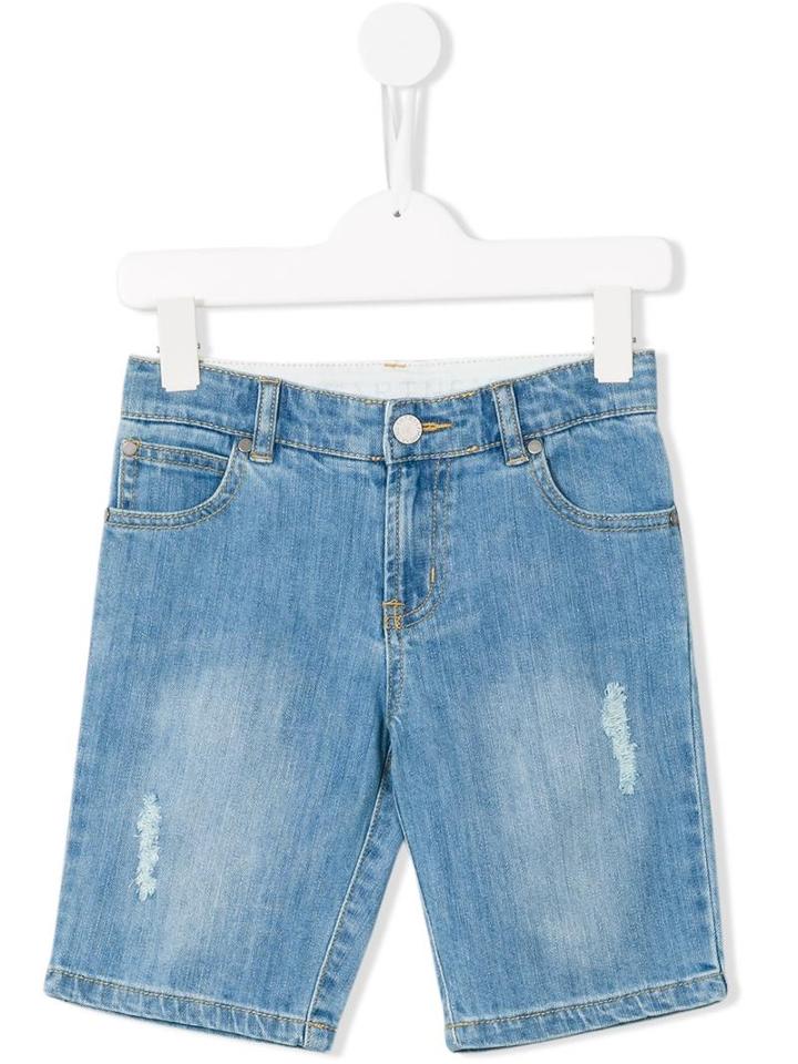 Stella Mccartney Kids Denim Moses Shorts, Boy's, Size: 8 Yrs, Blue