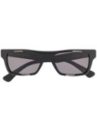 Christian Roth Rectangular Frame Sunglasses - Black