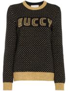 Gucci Guccy Knitted Pullover - Black