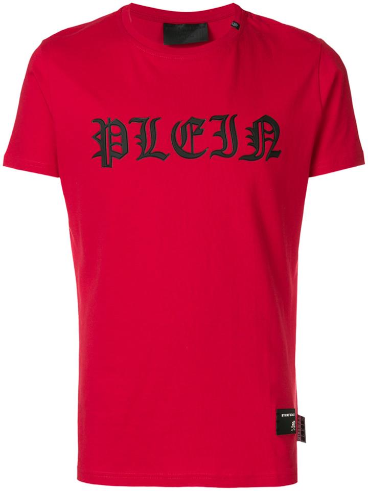 Philipp Plein Branded T-shirt - Red