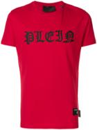 Philipp Plein Branded T-shirt - Red