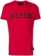 Philipp Plein Branded T-shirt - Red