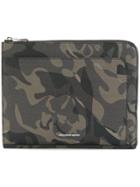 Alexander Mcqueen Military Printed Clutch - Green