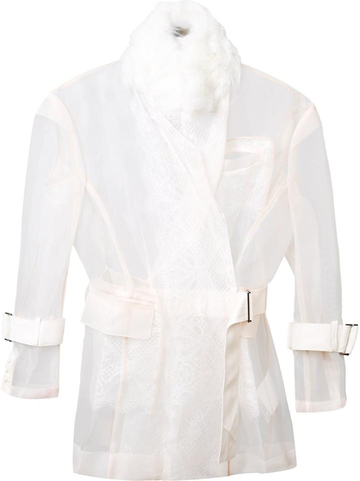 Sacai Transparent Belted Jacket