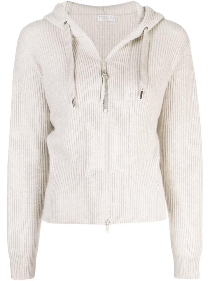 Brunello Cucinelli Hooded Sweater - Neutrals