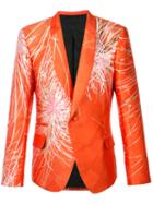 Haider Ackermann - Flower Blazer - Men - Silk/polyester - 52, Yellow/orange, Silk/polyester