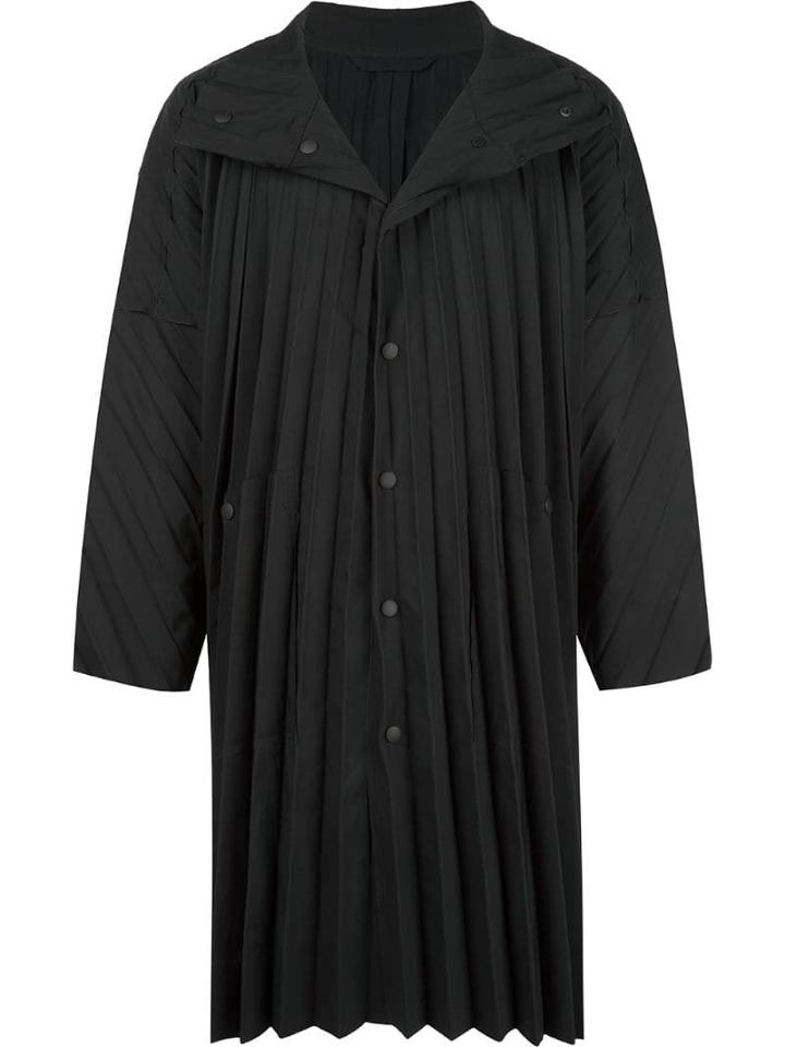 Homme Plissé Issey Miyake Edge Coat - Black