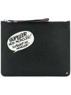 Moncler Comic Appliqué Pouch - Black