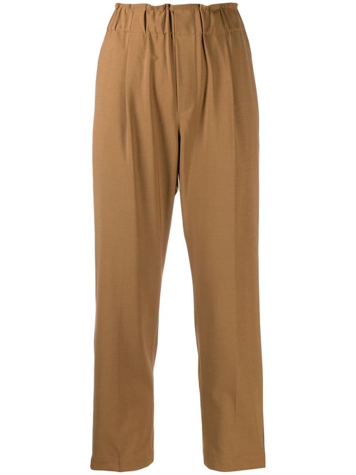 Brunello Cucinelli Tailored Cropped Trousers - Brown