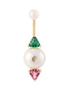 Delfina Delettrez 'complex Gemetries' Pearls, Topazes And Diamond Earring