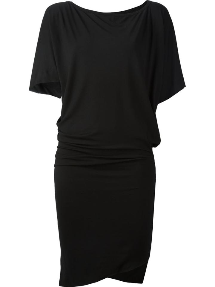 Vivienne Westwood Anglomania Batwing Sleeve Fitted Dress, Women's, Size: Small, Black, Viscose/spandex/elastane