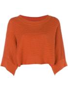 Issey Miyake Pre-owned 80's Cropped Knitted Blouse - Yellow