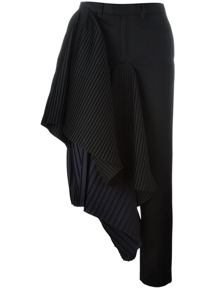 Facetasm Asymmetric Draped Trousers