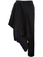 Facetasm Asymmetric Draped Trousers