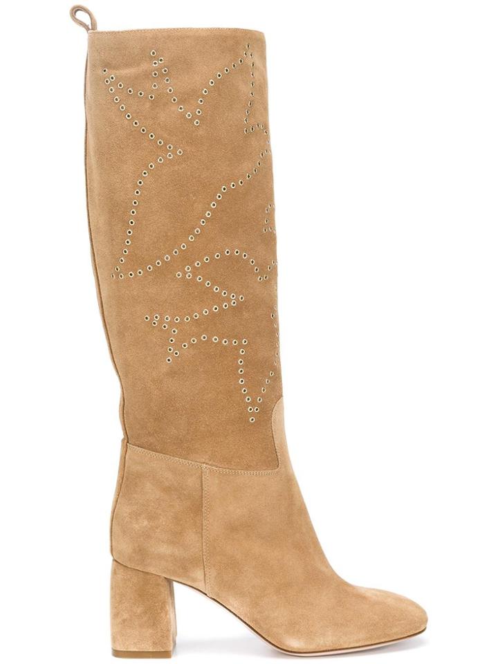 Red Valentino Knee High Boots - Nude & Neutrals