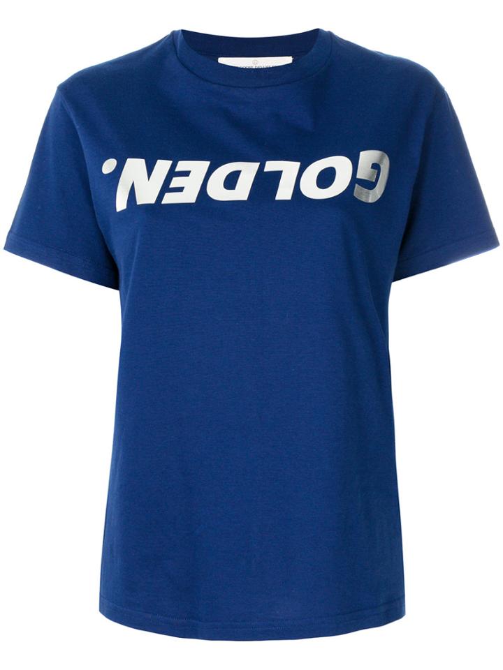Golden Goose Deluxe Brand Golden Print T-shirt - Blue