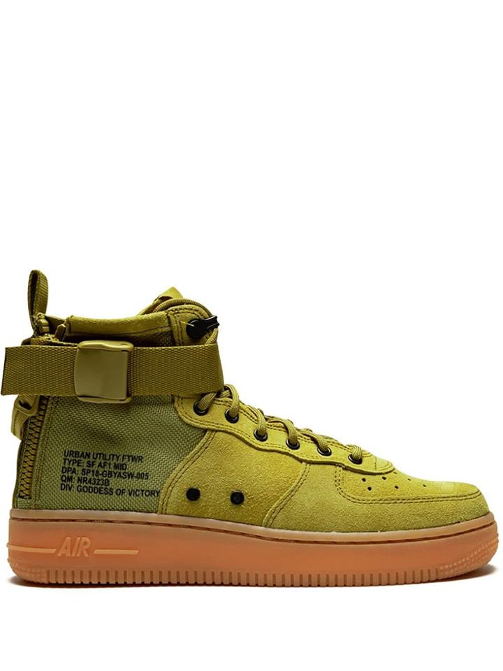 Nike Kids Teen Nike Sf Af1 Mid Gs Sneakers - Green