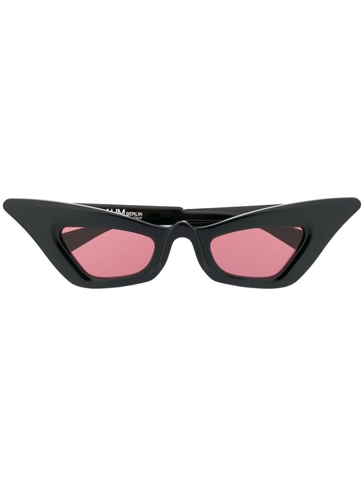 Kuboraum Slim Cat Eye Sunglasses - Black