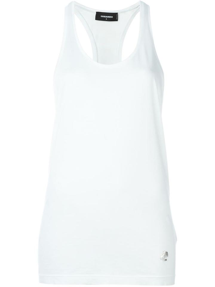 Dsquared2 Sleeveless Top, Women's, Size: S, White, Cotton
