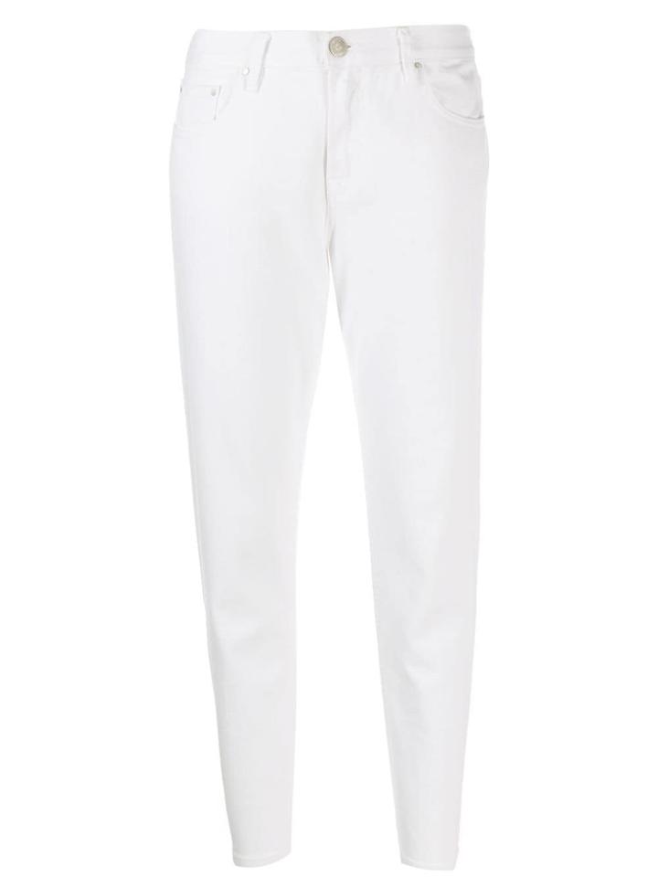 Don't Cry Slim-fit Mid Rise Trousers - White