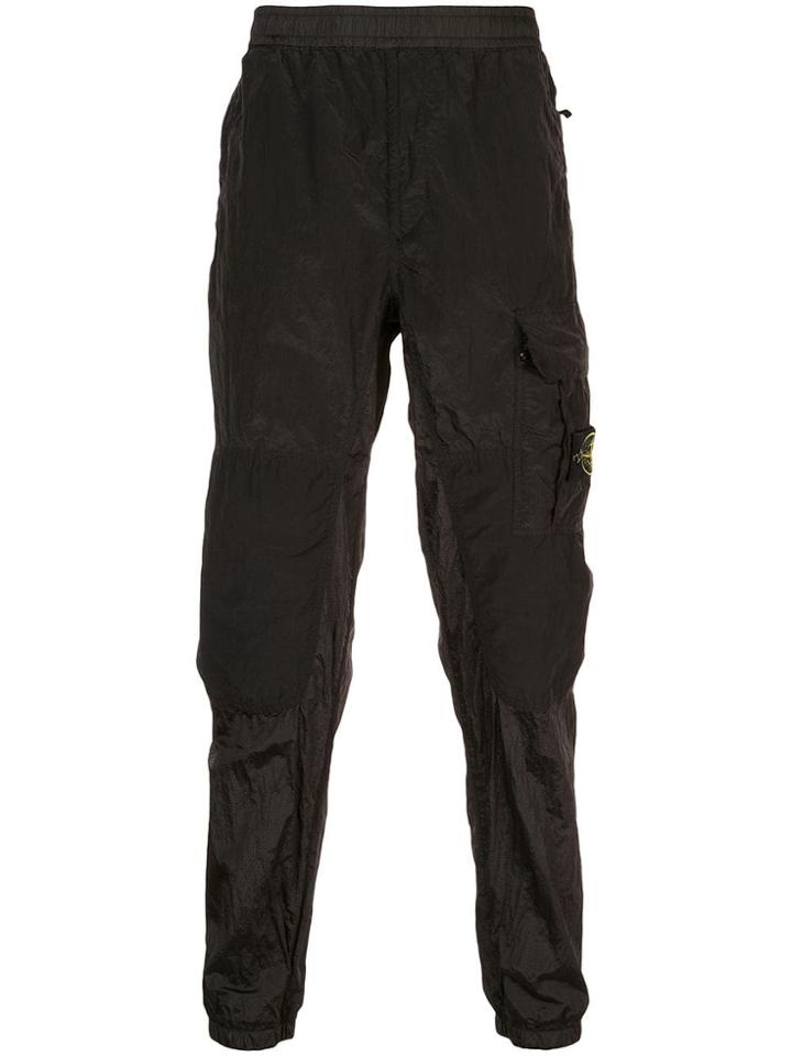 Stone Island Lightweight Logo Sweatpants - Black