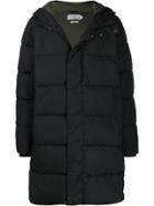 Closed Puffer Parka Coat - Blue