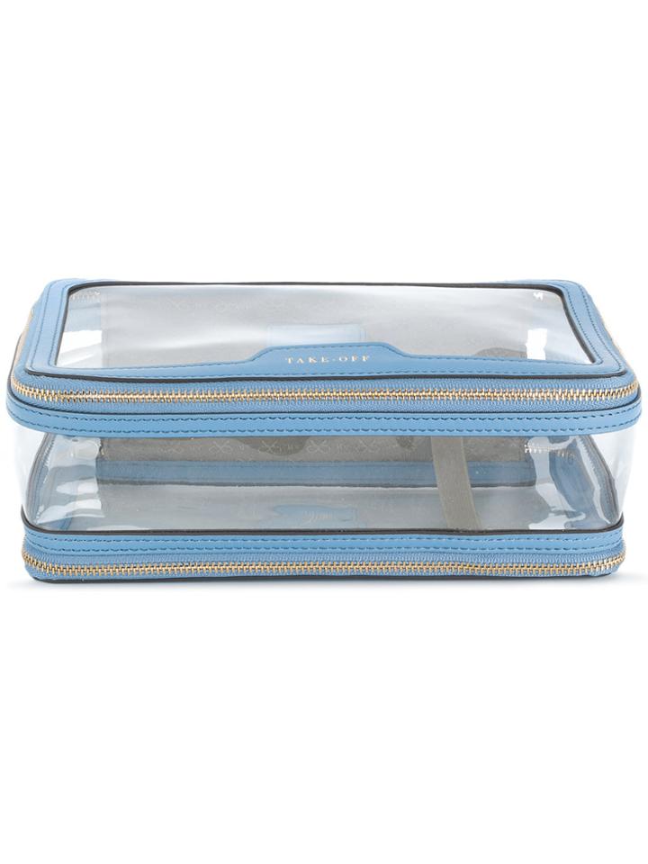 Anya Hindmarch Clear Make-up Bag - Blue