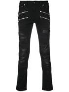 God's Masterful Children Quattro Zip Detail Jeans - Black