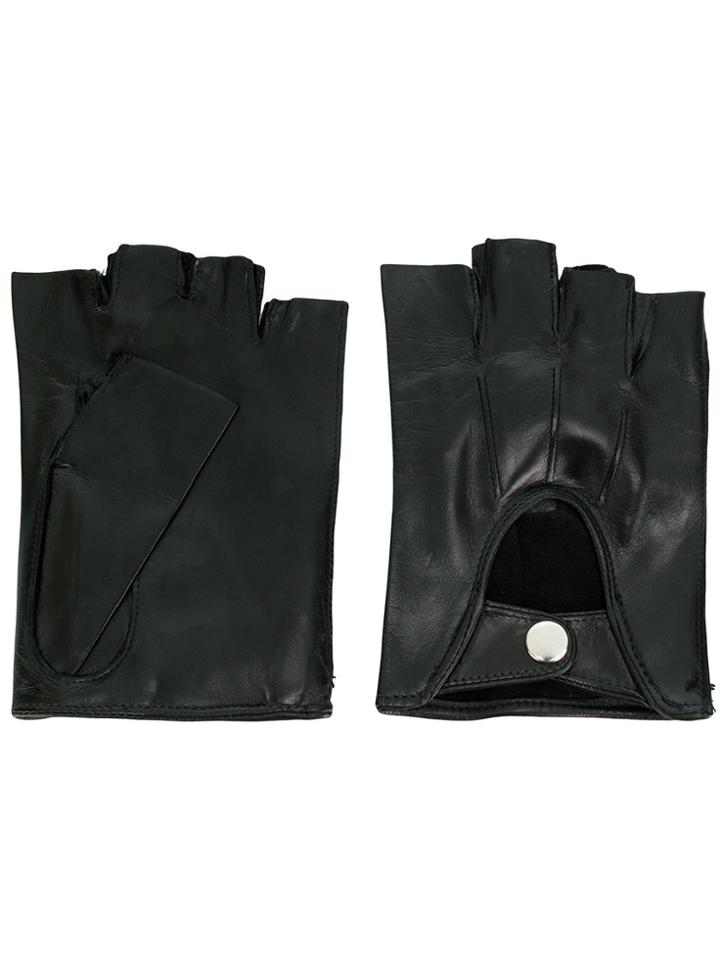 Ann Demeulemeester Fingerless Joris Gloves - Black