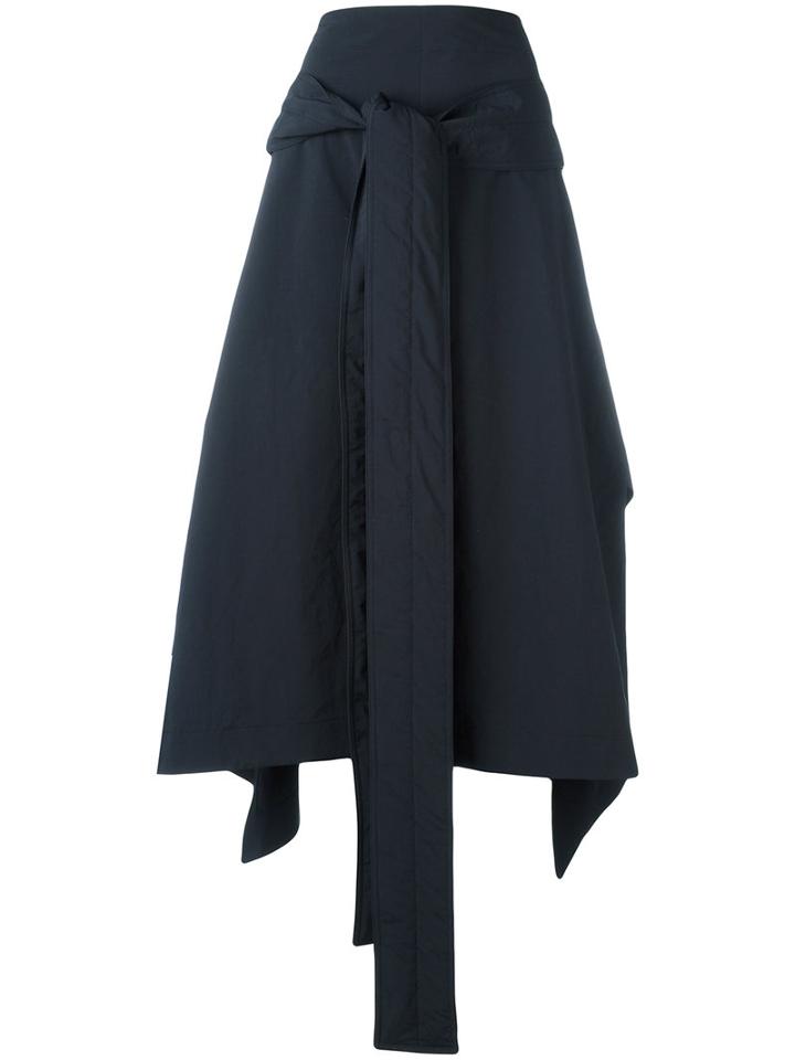 Marni - Tie Waist Handkerchief Skirt - Women - Polyester - 38, Blue, Polyester