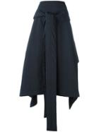 Marni - Tie Waist Handkerchief Skirt - Women - Polyester - 38, Blue, Polyester