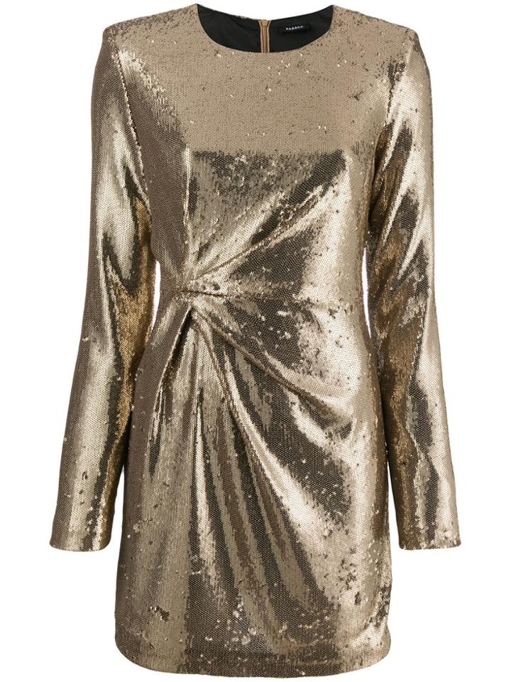 P.a.r.o.s.h. Sequin Short Dress - Gold