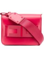 Elisabetta Franchi Square Shaped Clutch Bag - Red
