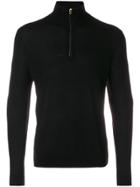 Paul Smith Zip Collar Sweater - Black